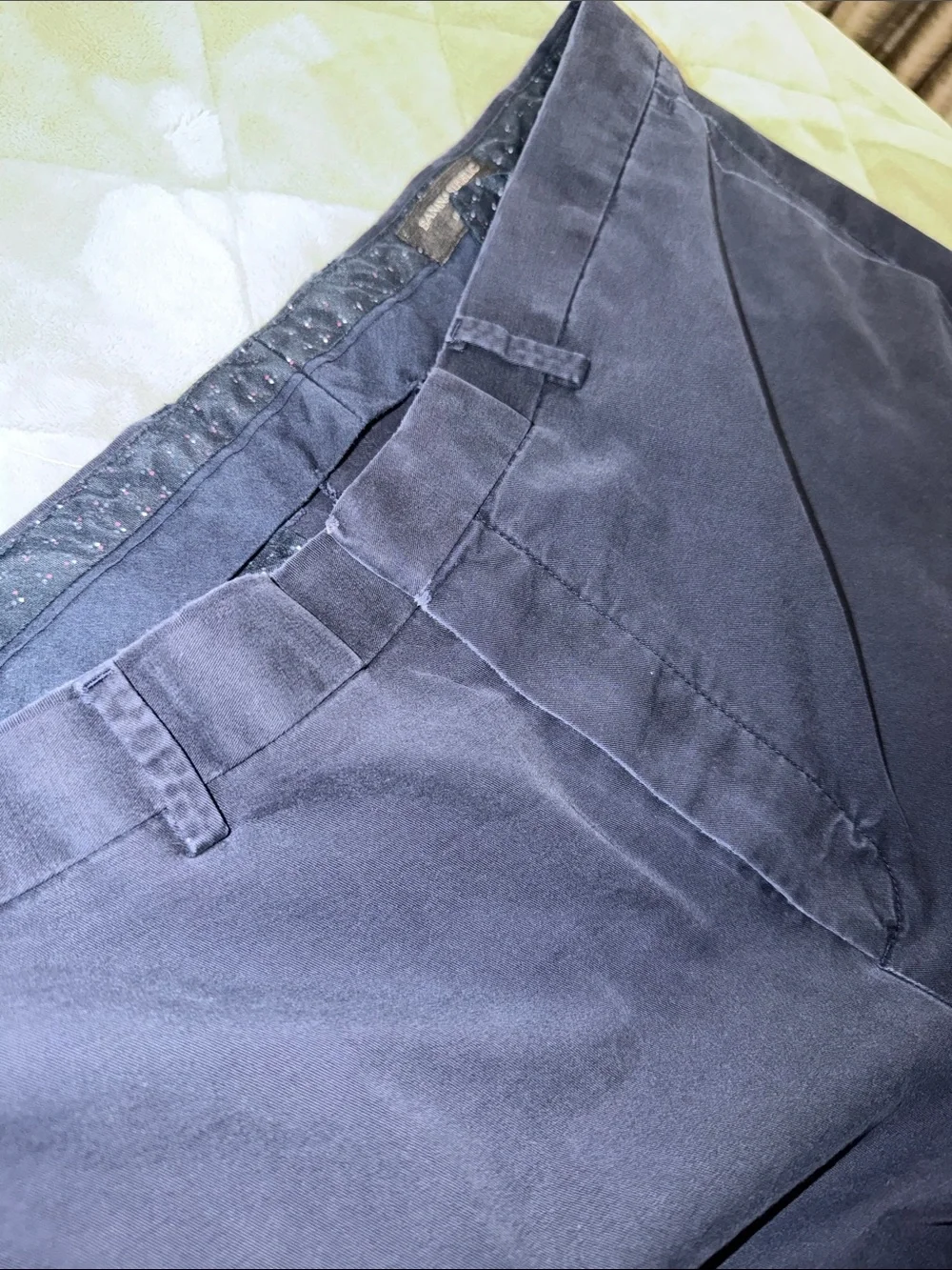 Banana Republic Navy Straight Chinos